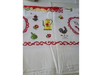 Vintage Table Cloth - Has Staining - 64x 58