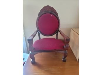 Velvet Tufted Doll Chair Large- 13' X 9' X 7'