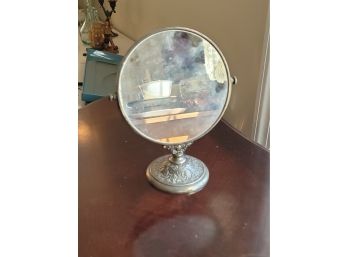 Silverplate Repousse 2 Sided Mirror