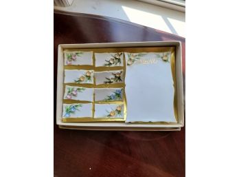 Porcelain Menu Board And Name Cards In Box