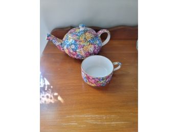 Royal Winton Teapot And Cup