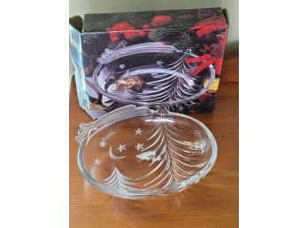 Christmas Tree Glass Dish