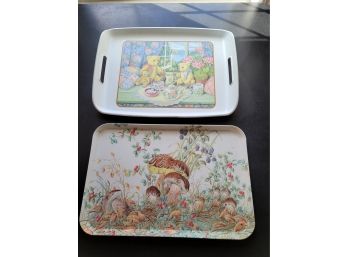 2 Serving Trays