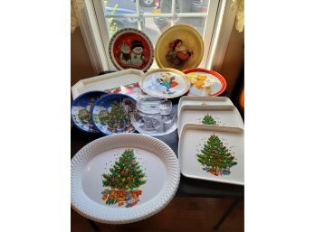 Collection Of Christmas Trays