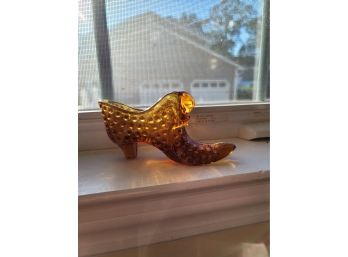 Amber Glass Shoe