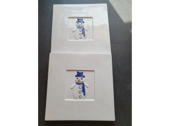 Snowmen Hot Plates
