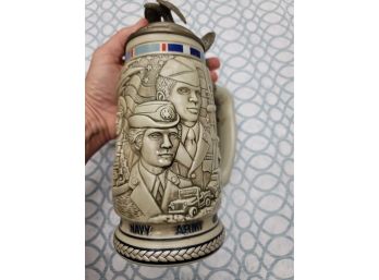 1990 Avon Stein - Tribute To The American Armed Forces Stein