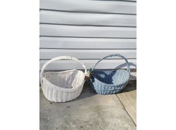 2 Very Large Wicker Baskets