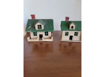 Early 1900s Toy Wooden Houses - Schoenhutt Type