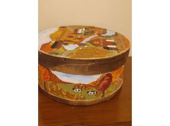 11.5' Hand Painted Covered Wisconsin Cheese Box