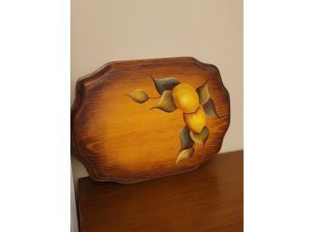 12' Wood Plaque - Lemons - 1986 Art Class