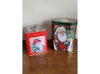 2 Christmas Tins