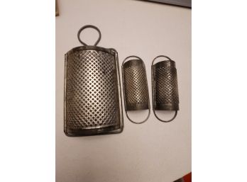 Collection Of Antique Graters