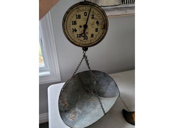 Antique N Y Scale Co Type 33 Serial E-1 Hanging Scale