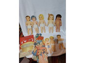13' Paper Dolls And A Huge Lot Of Clothes