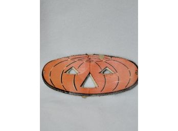 Vintage Halloween Jack O Lantern Cardboard Mask