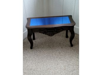 25' X 11' X 15' Blue Mirror Topped Table