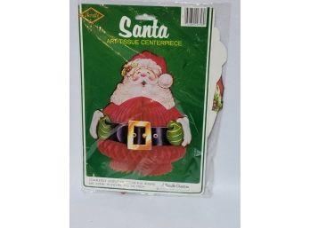 1982 Vintage New In Bag Beistle Honeycomb Santa #1