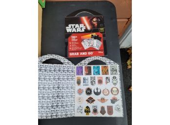 2 New Unused Star Wars Grab And Go Sticker Books - M