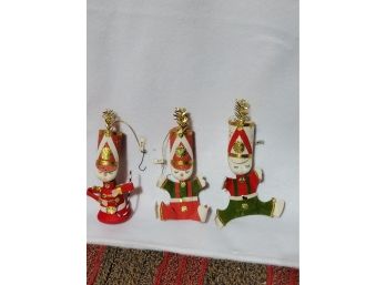 3 Vintage  Japan Christmas Ornaments
