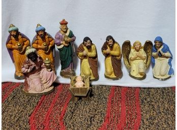 Collection Of 10 Vintage German Nativity Pieces