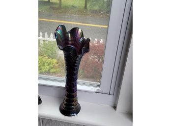 18' Carnival Glass Vase - M
