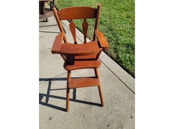Vintage Doll Highchair With Slide Out Tray