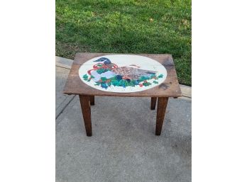 Hand Painted Antique Folding Table