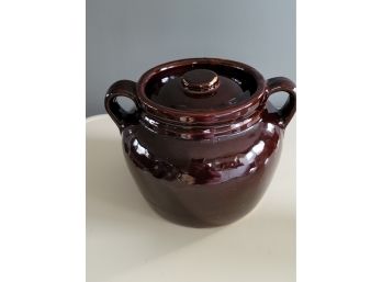 Large Covered Bean Pot