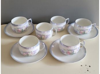 Fine German Cup And Saucers - 6 Cups 4 Saucers