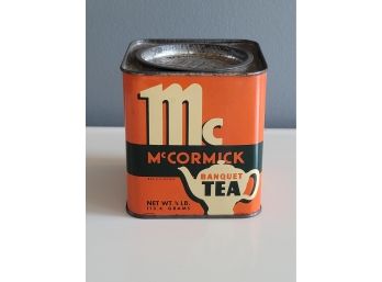 1939 McCormick Banquet Tea Tin