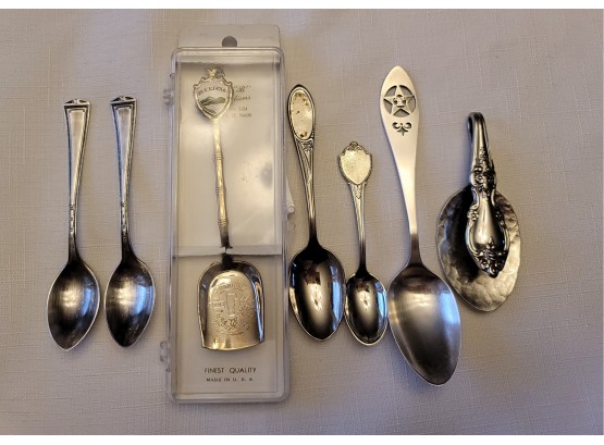 Collection Of Spoons Some Sterling