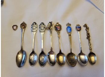 8 Souvenir Spoons