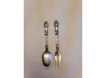 Th. Martinson Norway Cocktail Fork And Spoon