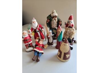 Collection Of 9 Santas