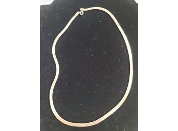 18' Sterling Silver Herringbone Necklace