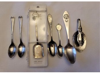 Collection Of Spoons Some Sterling