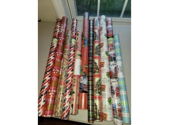 12 New Sealed Christmas Wrapping Paper