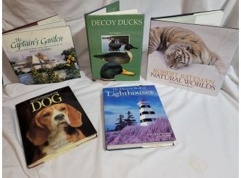 Hard Cover Coffee Table Books - 5 In All