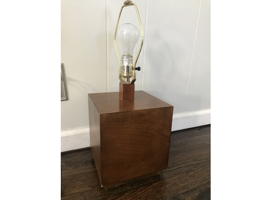 Square Modern Wooden Lamp