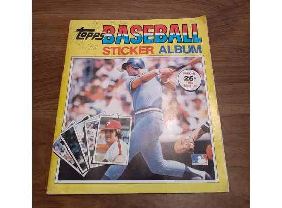 Topps Baseball Sticker Album