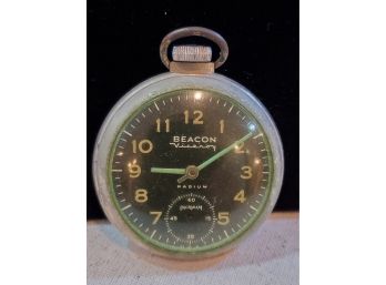 Ingraham Beacon Viceroy Radium Pocket Watch