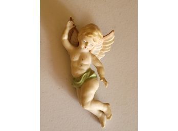 Old Bisque Wall Hanging Angel 5'
