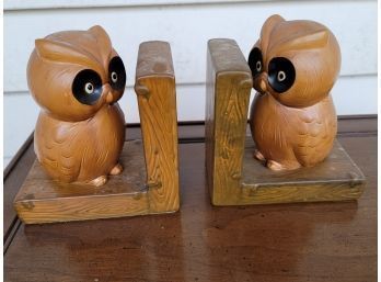Lefton Ceramic Owl Bookends