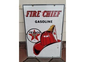 Texaco Fire Chief Sign