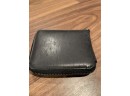 Calvin Klein Leather Wallet With Grommet Detail