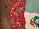 Holiday Potholders And Guest Towels