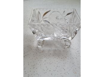 Crystal Footed Nut Dish