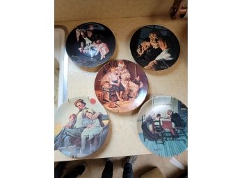 Norman Rockwell Plates By Knowles