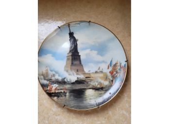 The Unveiling Of The Statue Of Liberty Plate